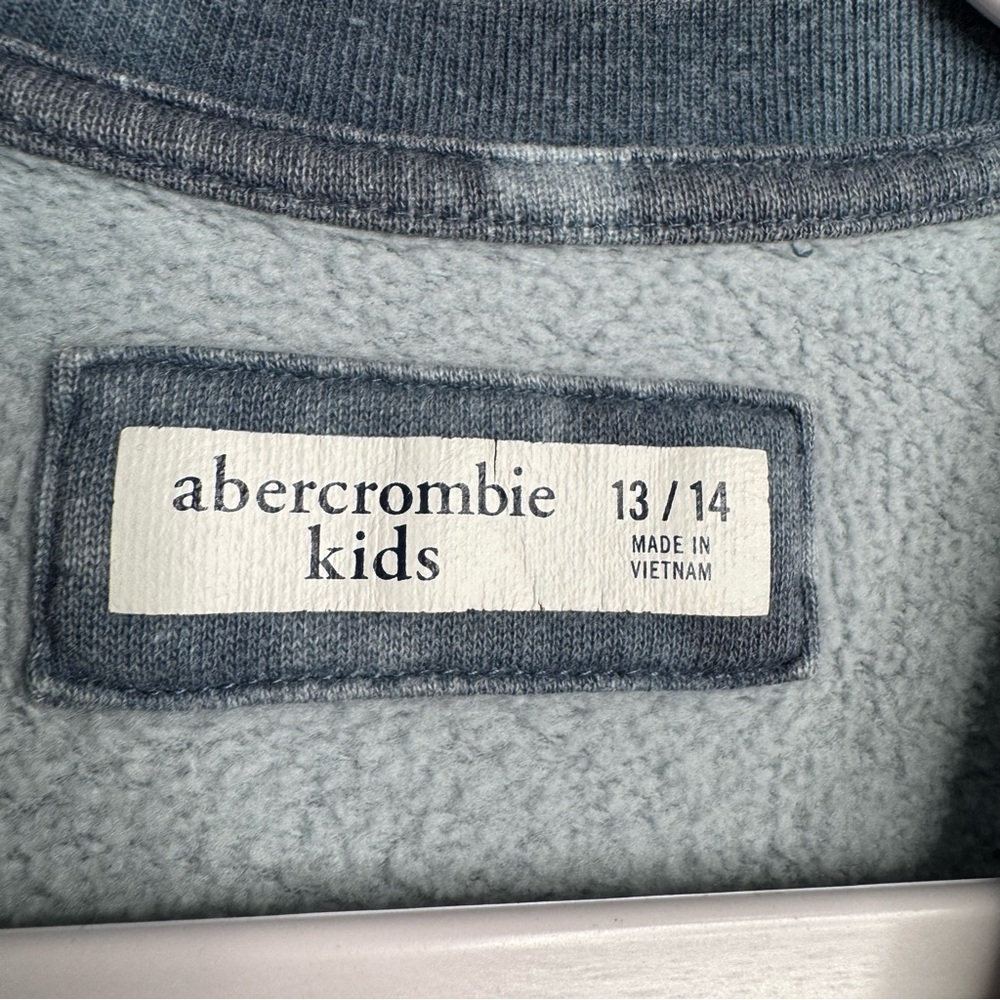 Abercrombie Kids Pullover Sweatshirt Girls Size 13/14 Blue Tie Dye Moon Stars - Picture 4 of 6